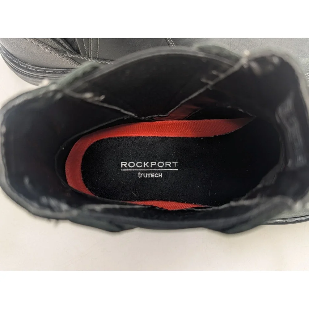 Rockport Men's Weather or Not Waterproof Chelsea Boots - Size 7.5 Black Leather